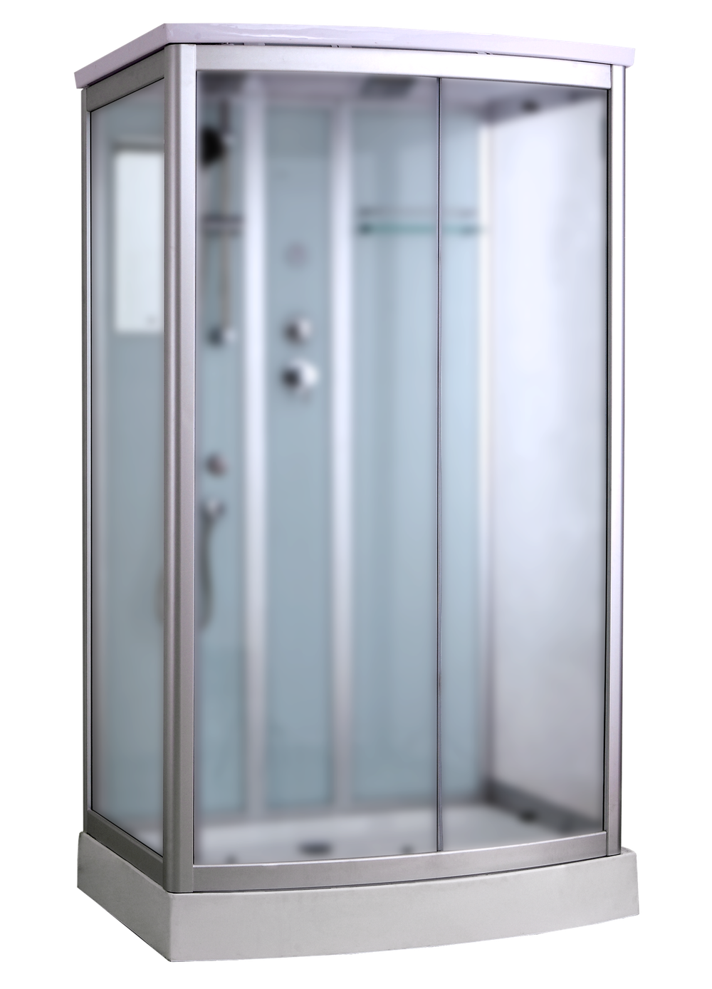 Timo Standart T-6615 Silver Fabric душевая кабина (120*90*220) 