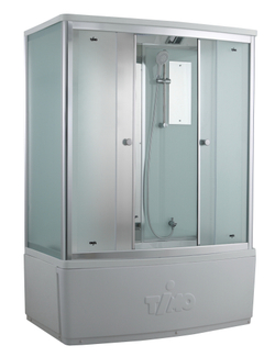 Душевой бокс Timo Comfort T-8840F Fabric Glass, стекло матовое, 140 x 88 см 