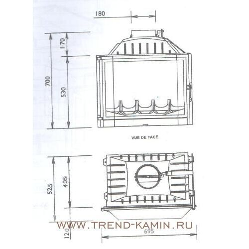 Каминная топка Fabrilor DECO 740 