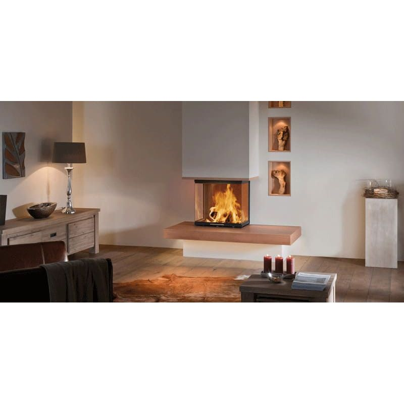 Каминная топка SPARTHERM Arte 3RL-60h чёрный шамот 