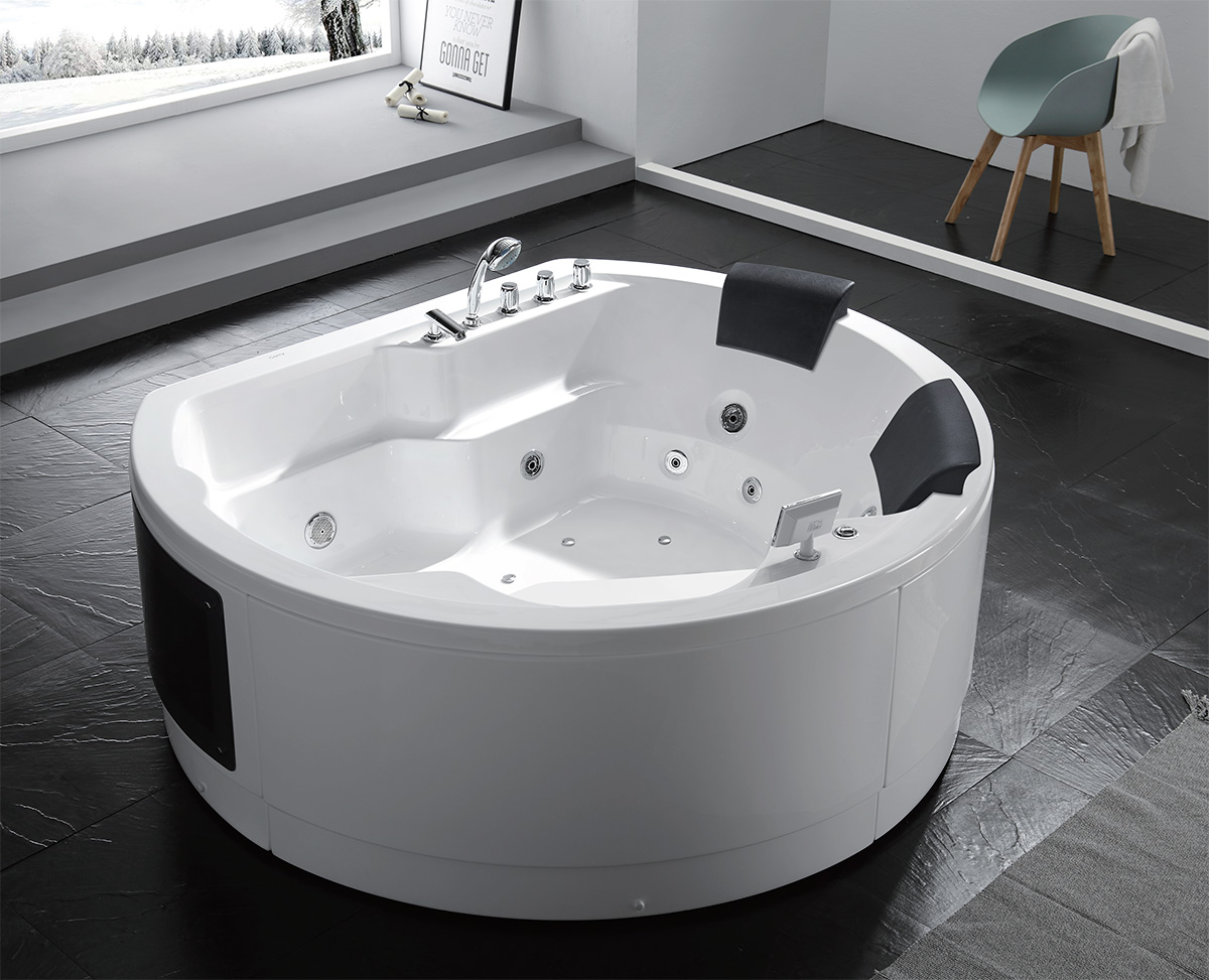 Ванна гидромассажная акриловая Gemy G9063 K, 183 х 162 х 83 см 