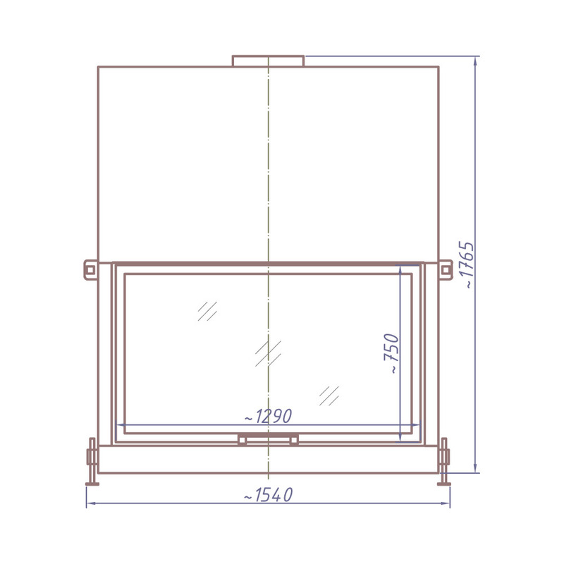 Каминная топка STAV DF 1300G 