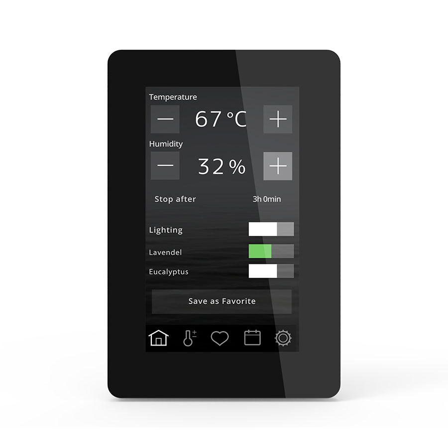 Печь для бани и сауны Tylo Sense Combi Elite 8 (Пульт Elite в комплекте, 8 кВт, 6-12 м³, парогенератор 2,2 кВт, 20 кг камней, черный цвет) 
