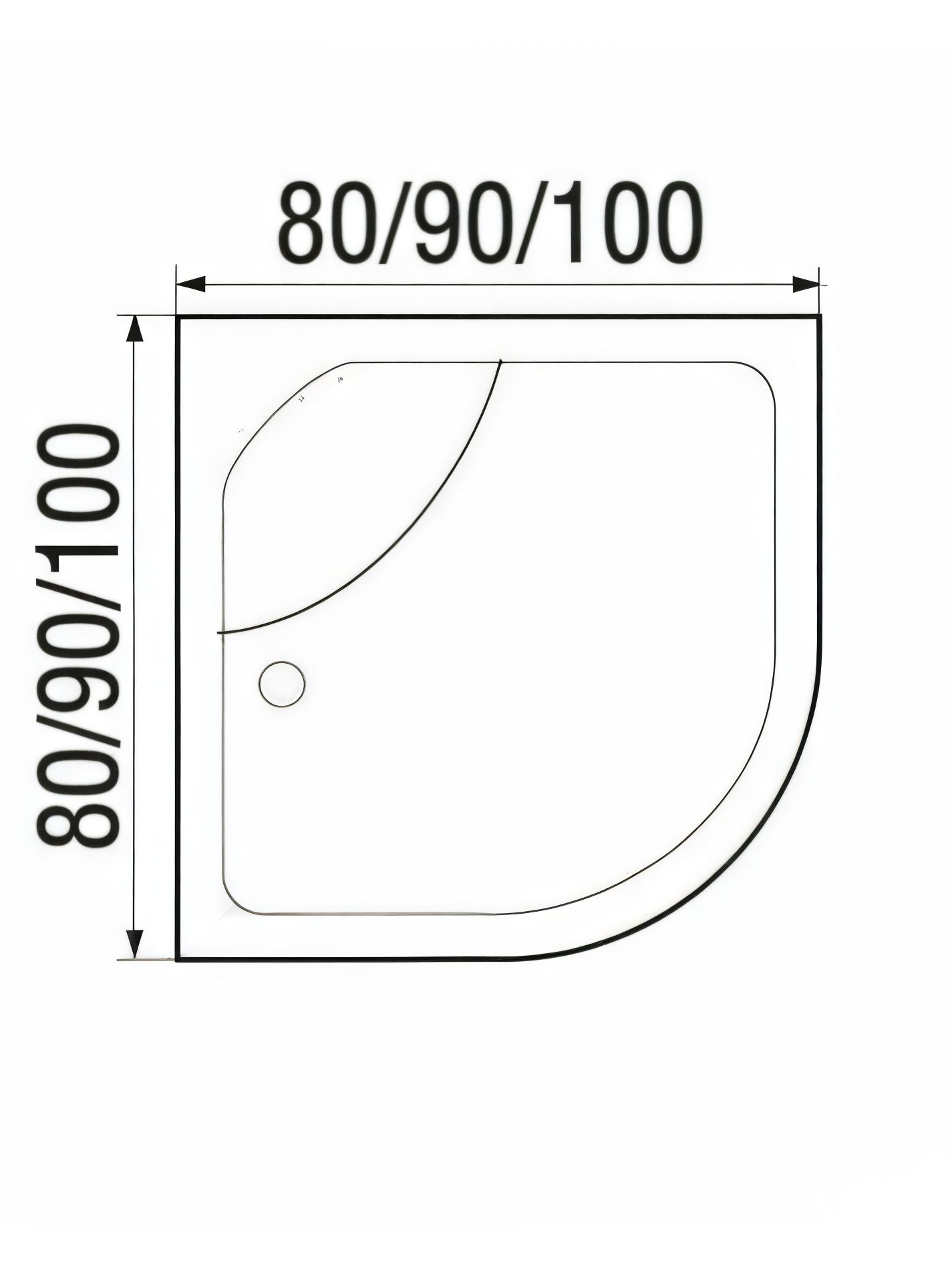 NARA LIGHT Б/К 90/44 MT Душевая кабина с поддоном 