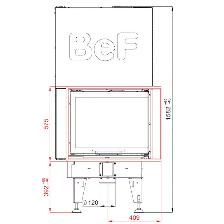 Каминная топка BeF Royal V7CP 