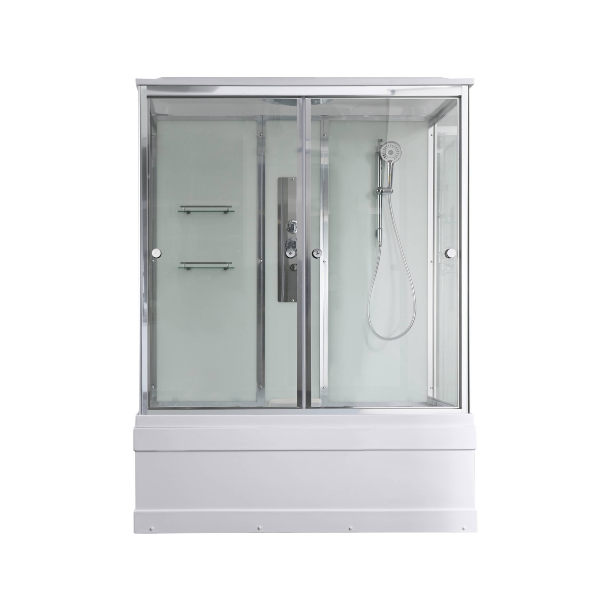 Душевой бокс AvaCan V5015 78255, 150 x 85 см, с крышей, поддон высокий, стекло прозрачное, профиль хром 