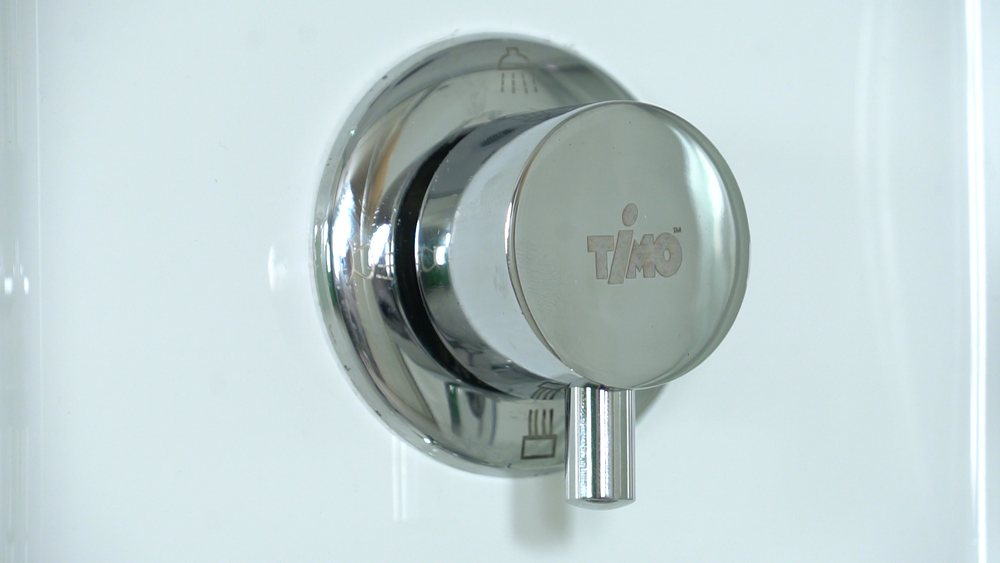 Душевой бокс Timo Lux T-7770, 170 x 88 см, c крышей, высокий поддон, с гидромассажем, стекла прозрачные, профиль хром 