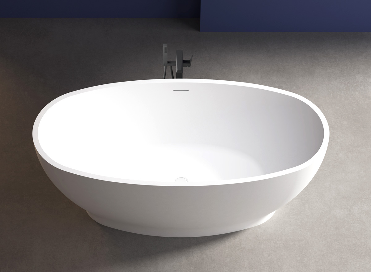 Ванна акриловая Abber AB9207 165 х 80 х 60 см отдельностоящая, белый 