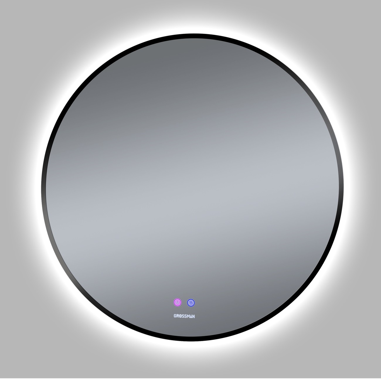 Зеркало COSMO-норма BLACK (700*700*45) LED с сенсорным выключателем и подогревом 