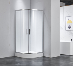Душевой уголок Imwei YL-9001C, 90 x 90 см, с поддоном, стекла прозрачные, профиль серебристый 