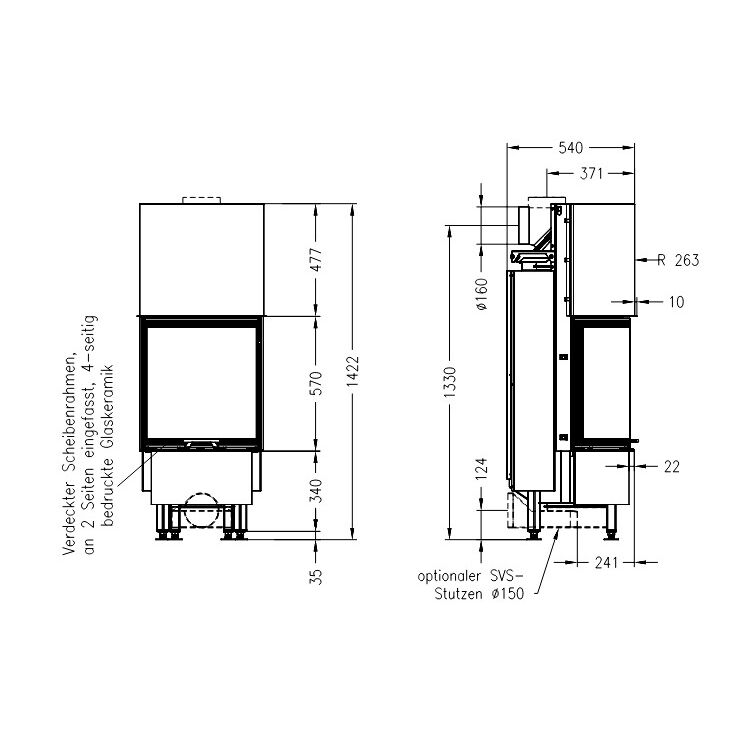 Каминная топка SPARTHERM Linear 4S Speedy Ph 