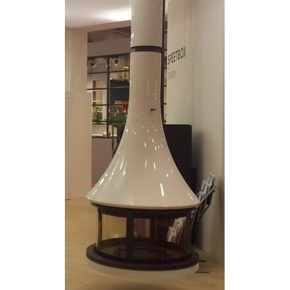 Камин JC Bordelet EVA 992 центральный со стеклом 