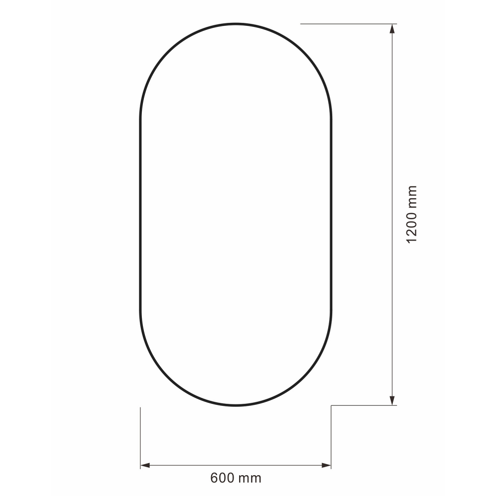 Зеркало для ванной Abber Immer Offen AG6401B 