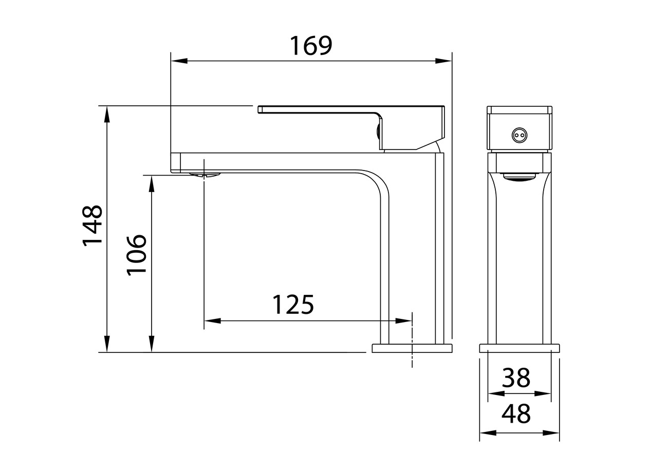 Смеситель для раковины Grossman Style 510.K35.05.320 золото сатиновый,1 место 