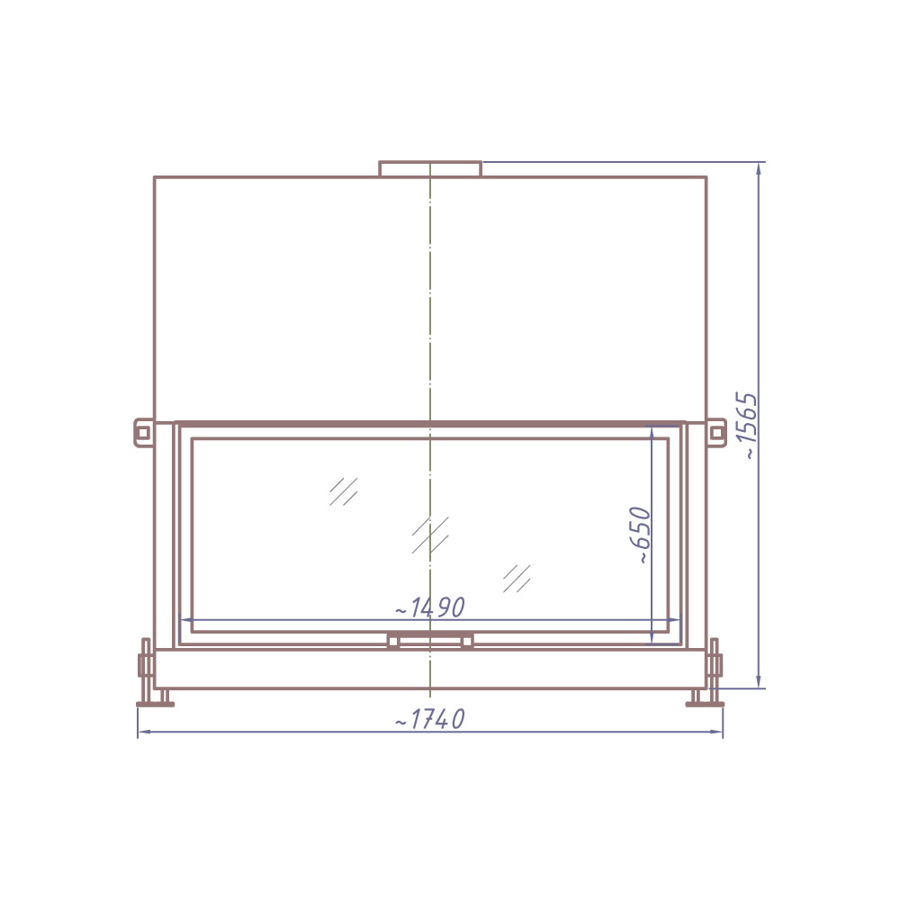 Каминная топка STAV HF 1500W 