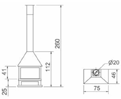 Камин F-406 (Fugar) 
