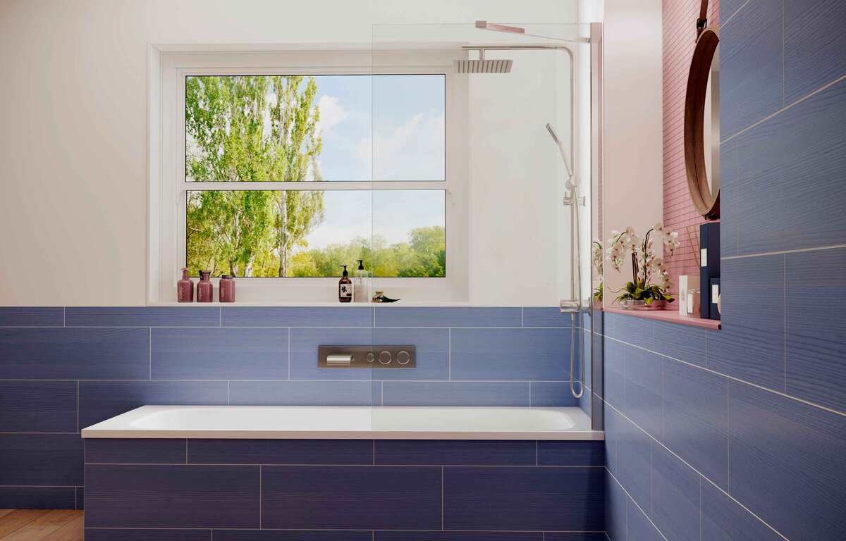 Шторка для ванны Ambassador Bath Screens 16041103 (80х140) хром,стекло прозрачное,неподвижное,1 место 
