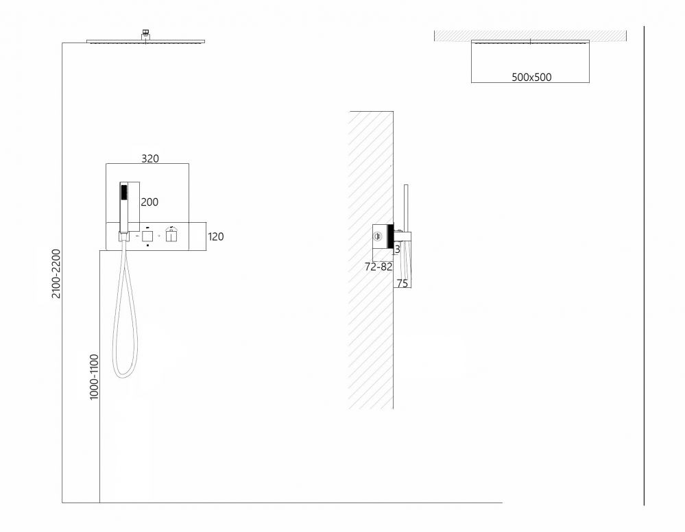 Душевая система Abber Daheim AF8255W, термостатическая, на 2 потребителя, цвет белый матовый 