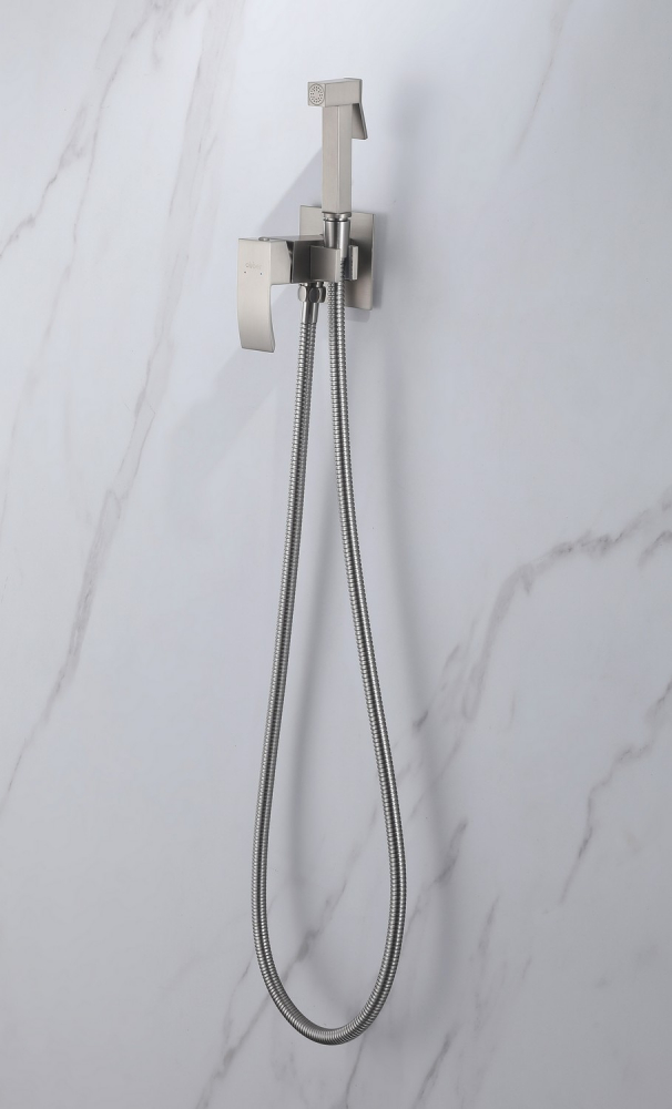 Гигиенический душ Abber Wasserfall AF8625SP, со смесителем, PVD покрытие, сатин 