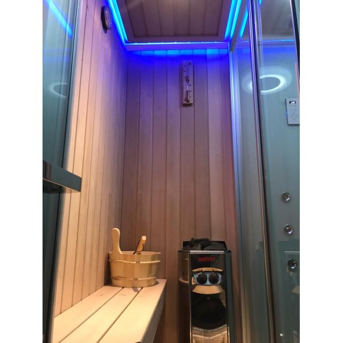 Душевая кабина Frank F918 с сауной, 180 х 130 см 