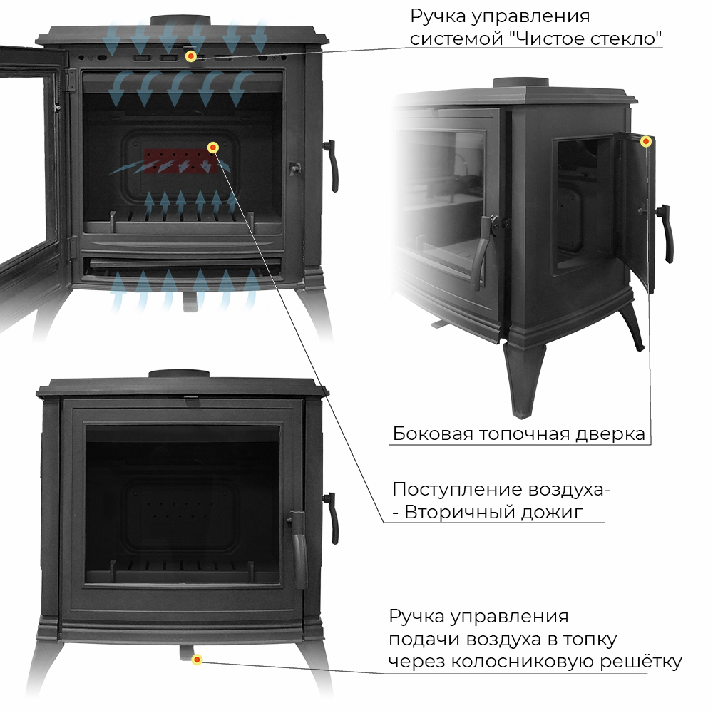 Печь-камин EVEREST S10 