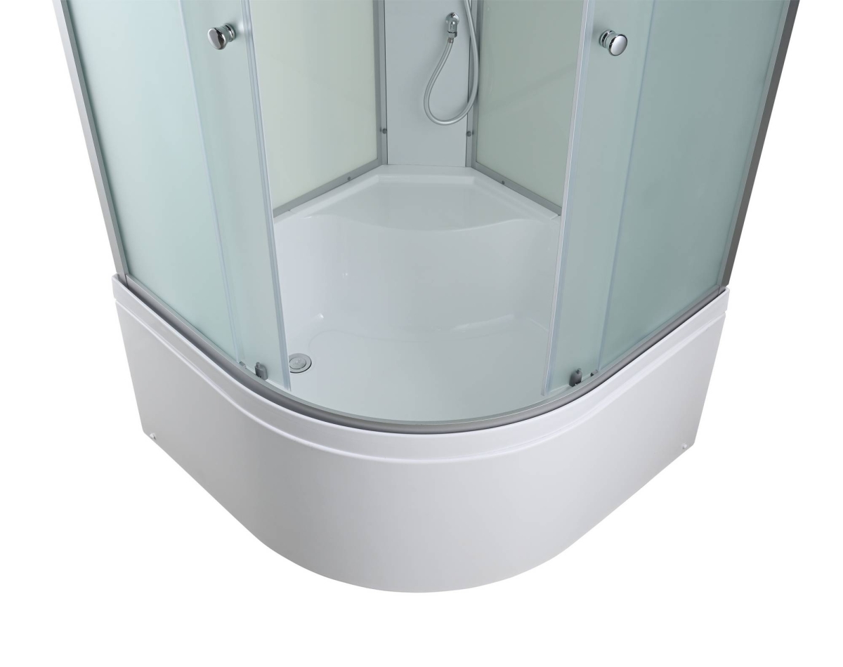 Душевая кабина AvaCan C5090 78325, 90 x 90 см, с крышей, поддон высокий, стекло матовое, профиль хром 