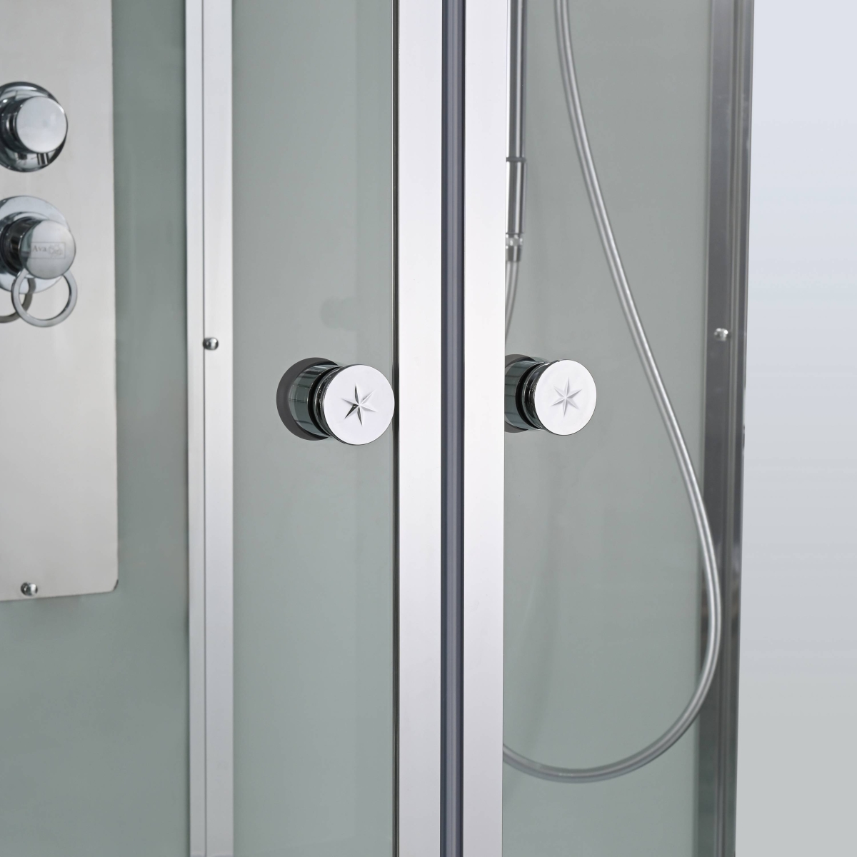 Душевой бокс AvaCan V5015 78255, 150 x 85 см, с крышей, поддон высокий, стекло прозрачное, профиль хром 