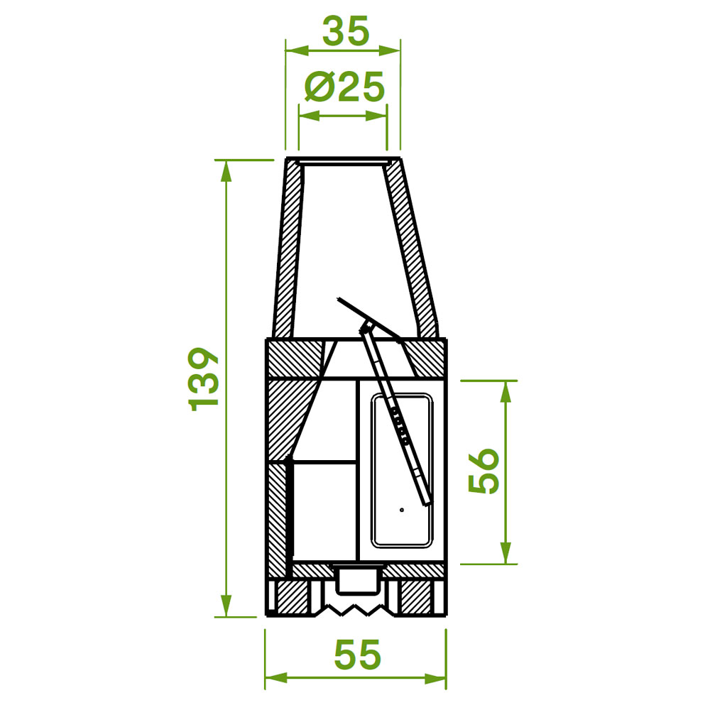 Каминная топка PATIO 78 R (Palazzetti) 