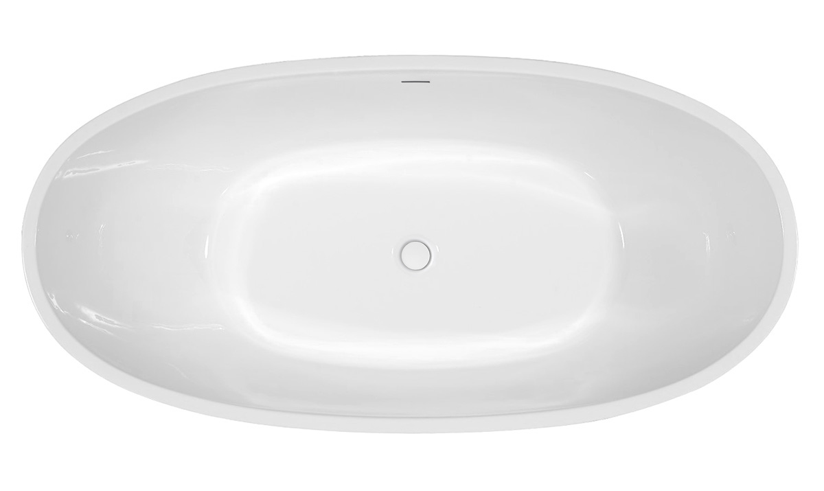 Ванна акриловая Abber AB9207 165 х 80 х 60 см отдельностоящая, белый 