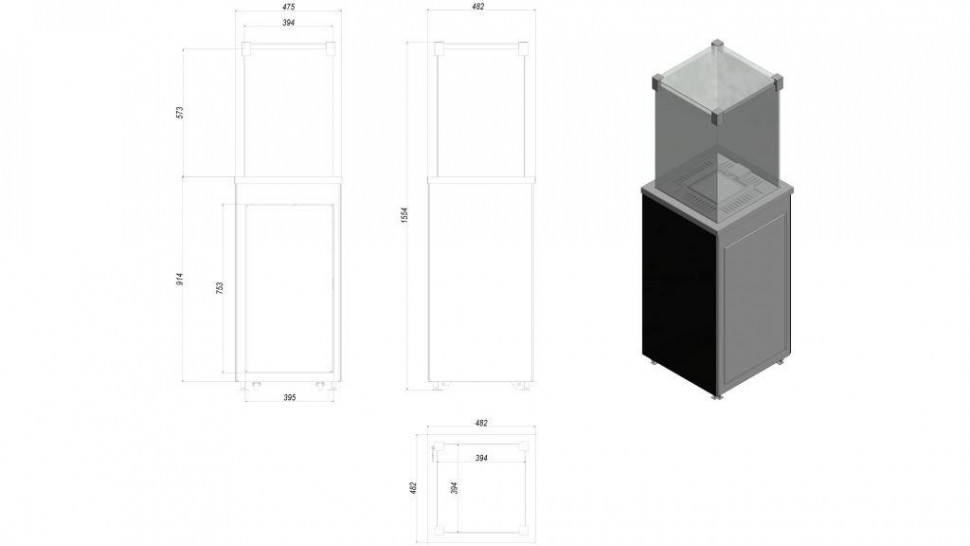 Нагреватель газовый PATIO/M/G31/37MBAR/B - белое стекло 