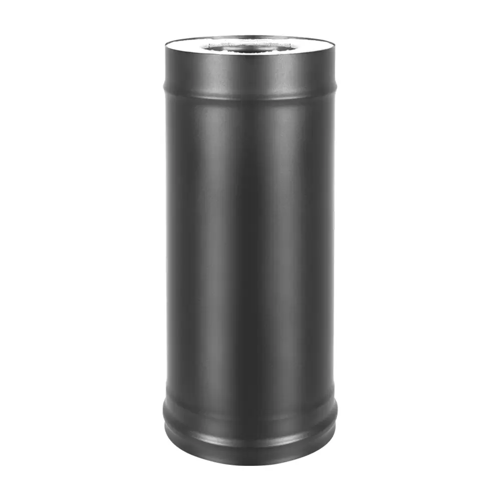 Сэндвич-труба KERABLACK (AISI 430 1,0мм/0,5мм)  д.115х200, L-1м 