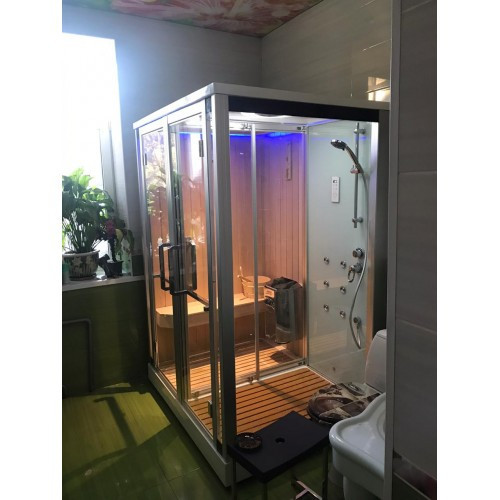 Душевая кабина Frank F914 с сауной, 150 х 120 см 
