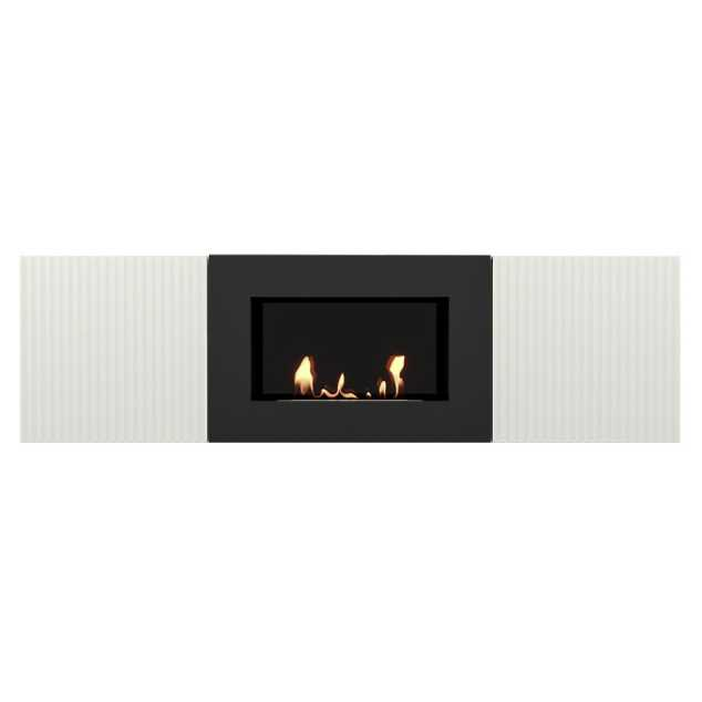 Тумба с биокамином Firelight BFP/P-1400L белая 