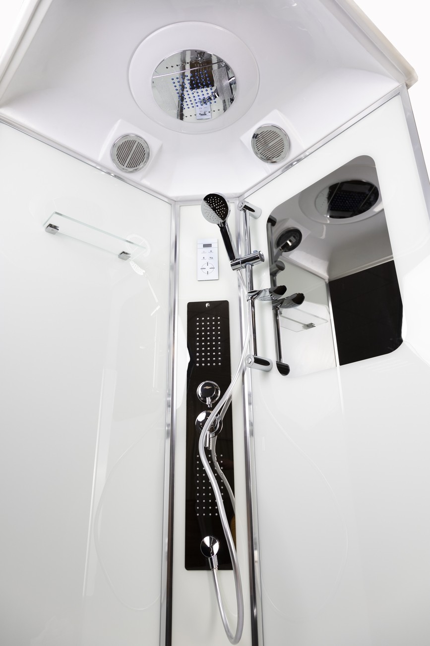Душевая кабина Niagara Premium NG-6001-01GD (90х90х220) низкий поддон(16 см),стекло прозрачное,4 места 