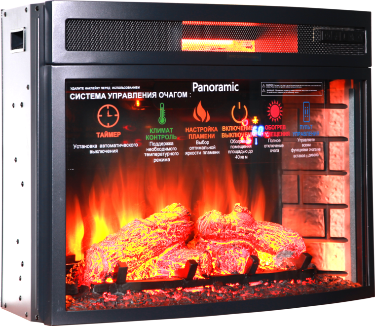 Очаг для электрокамина Inter Flame Panoramic 25 LED FX QuartZ 