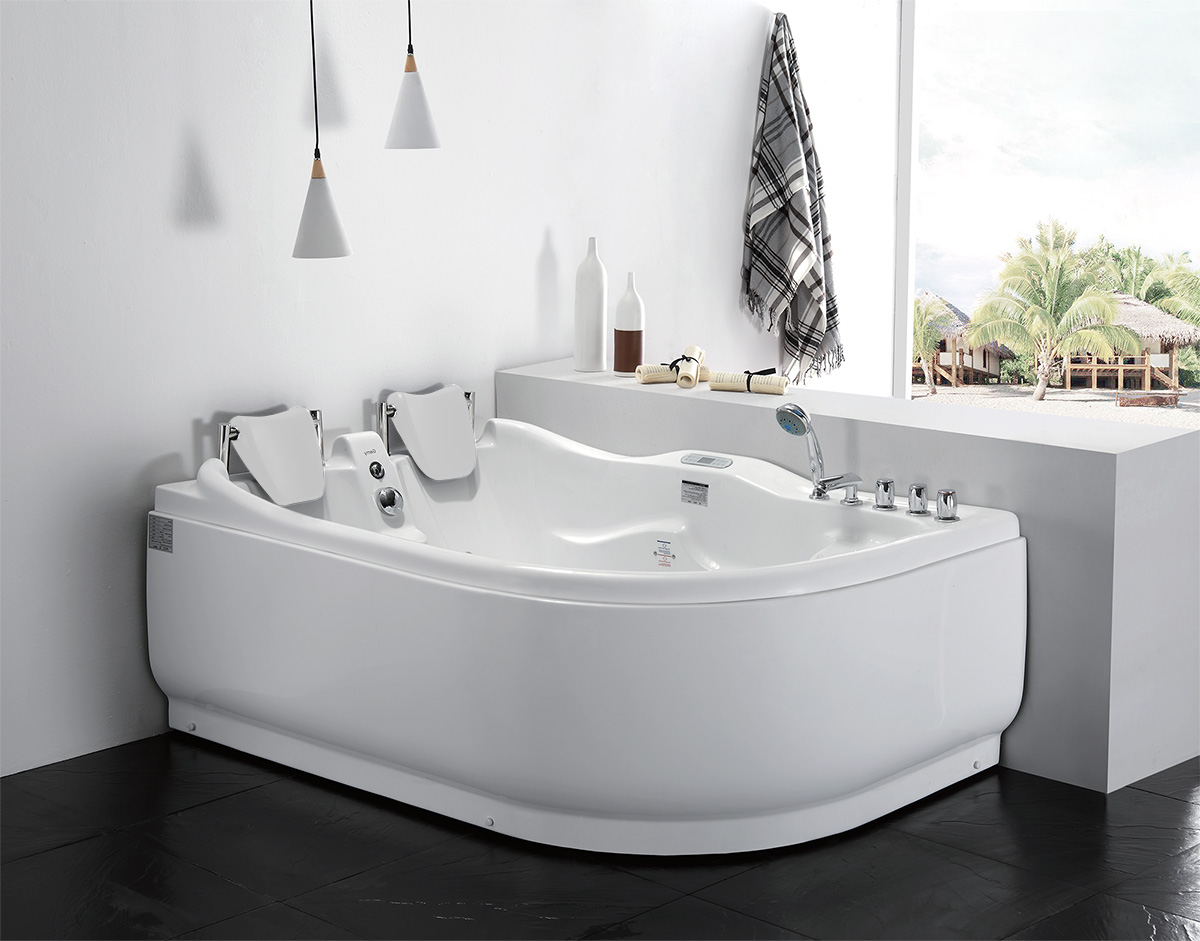 Ванна гидромассажная акриловая Gemy G9083 K L/R, 180 х 121 см 