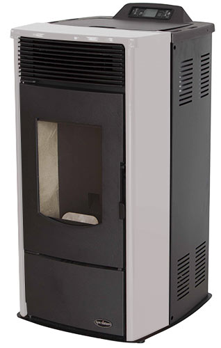 Пеллетная печь-камин Tim Sistem Rittium 7 ceramic ( 6KW) белая 