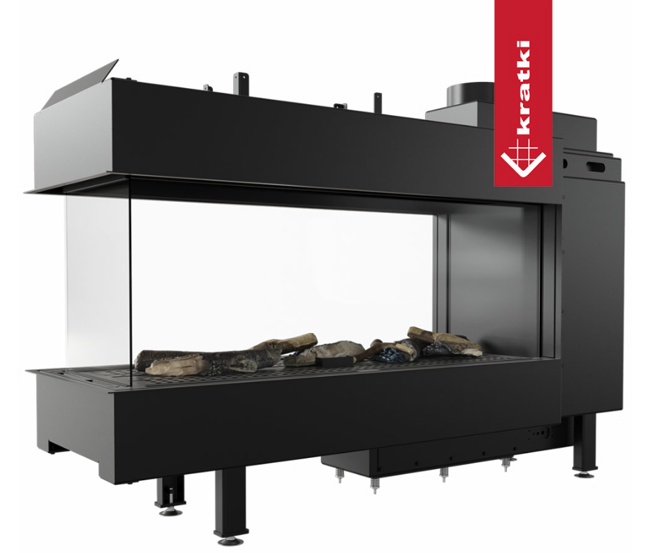 Газовая топка Kratki Pro LEO/LP/100/TUNEL/G31/37MBAR (баллонный газ) 