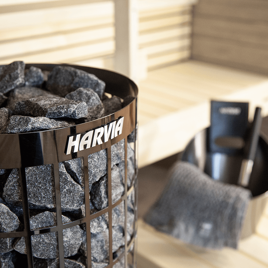 HARVIA Электрическая печь CILINDRO PC90E BLACK STEEL без пульта 