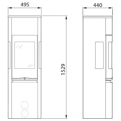 Печь камин Contura 596:1 Style 