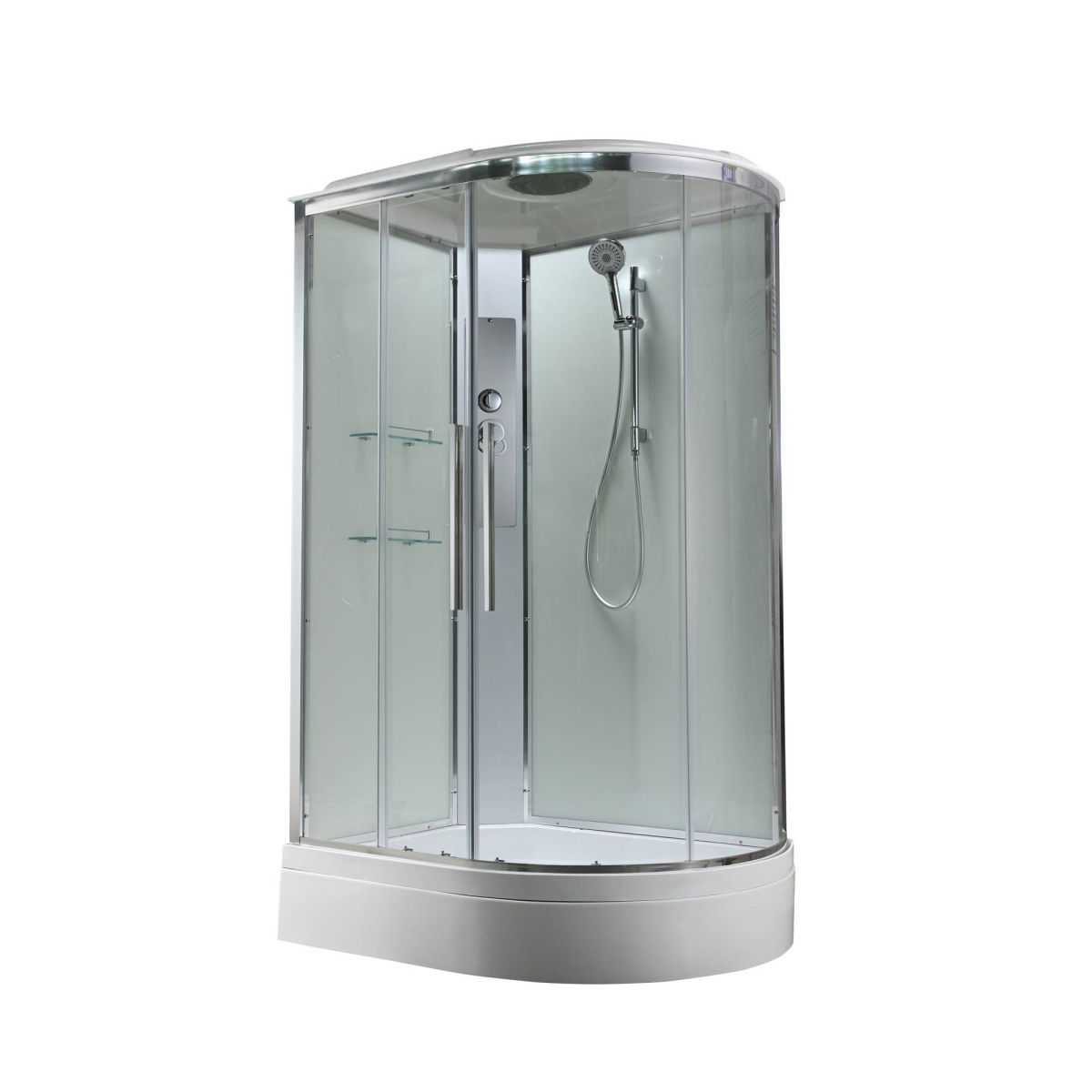 Душевая кабина AvaCan EM3912LT/EM3912RT 78151/78145, 120 x 90 см, с крышей, поддон средний, левая/правая, стекло прозрачное, профиль хром 