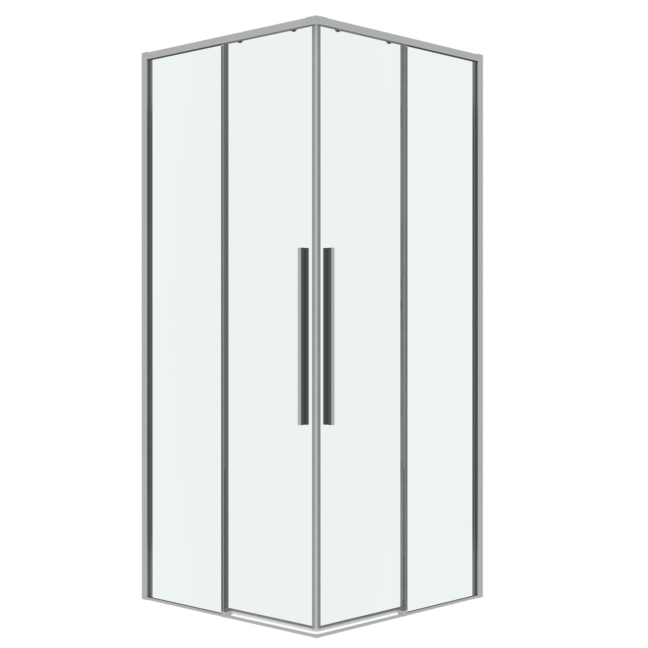 Душевое ограждение Grossman Galaxy 300.K33.01.8080.10.00 (80х80х195) квадрат,раздвижная,хром,стекло прозрачное, 1 место 