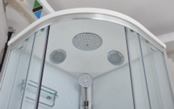 Душевая кабина Imwei XDL-09H, 90 x 90 см, средний поддон, с крышей, стекла прозрачные, профиль серебристый 