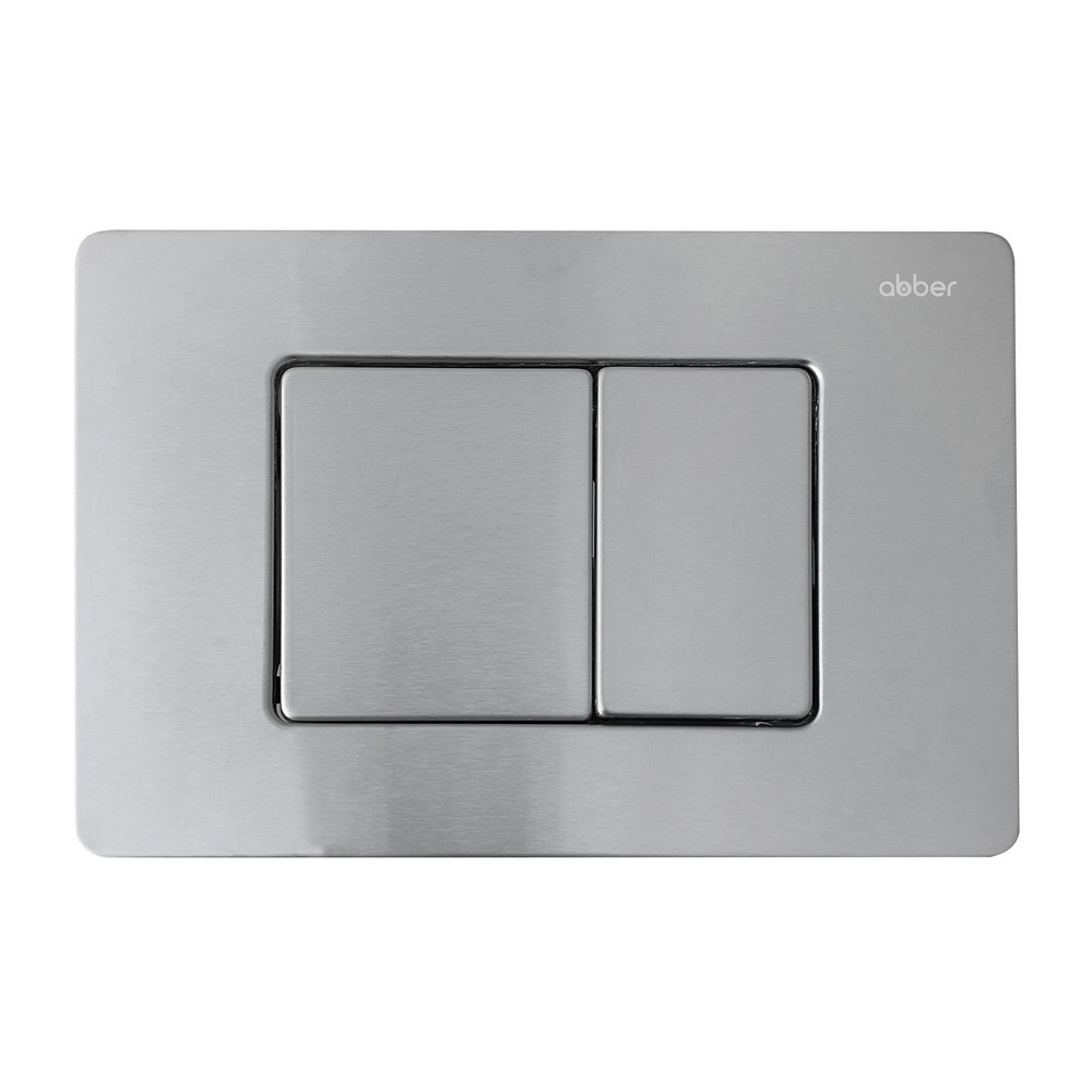 Инсталляция с унитазом Abber Rechteck AC1201-AC0105-AC0120MCH, сиденье микролифт, клавиша смыва хром матовый, белый, комплект 