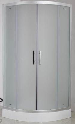 Душевой уголок Imwei YL-9001F, 90 x 90 см, с поддоном, стекла матовые, профиль серебристый 