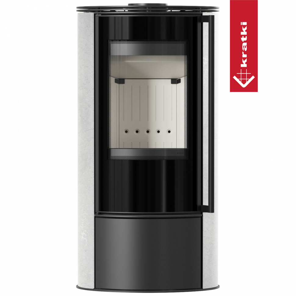 Печь Kratki PRO ERIK WHITE NATURAL 