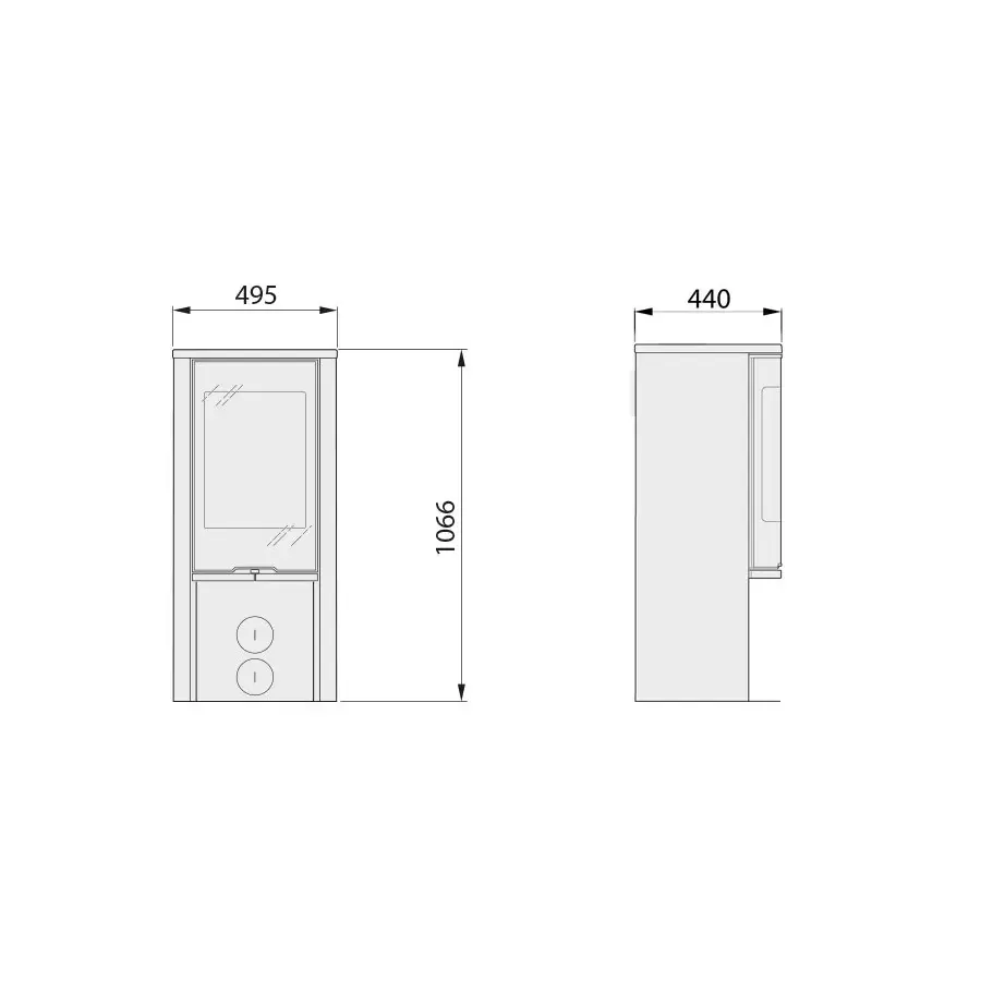 Печь камин Contura 510G:2 Style 