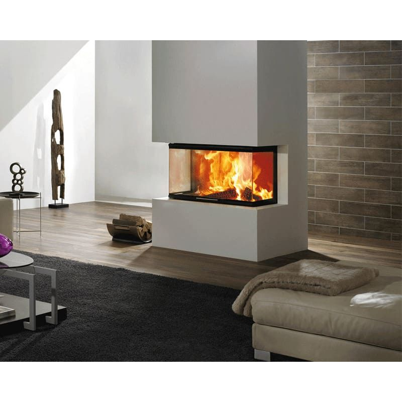 Каминная топка SPARTHERM Arte 3RL-80h чёрный шамот 