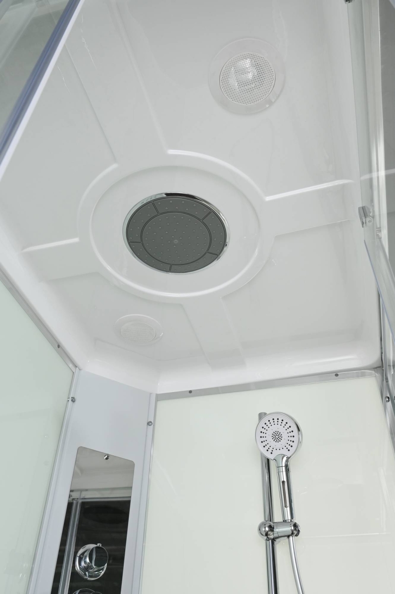 Душевая кабина Avacan K2011 78214, 110 х 90 см, с крышей, поддон низкий, стекло прозрачное, профиль хром 