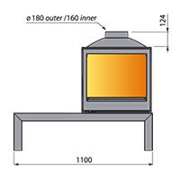 Печь LCI 5 GDF Table, двусторонняя (Liseo Castiron) 